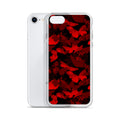 Butterfly iPhone Clear Case (Crimson) - iPhone 7/8