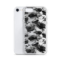Enchanted Rose (Transparent) iPhone Clear Case (Black) - iPhone 7/8