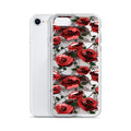 Enchanted Rose (Transparent) iPhone Clear Case (Red) - iPhone 7/8