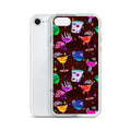 Monster Party iPhone Clear Case (Dark Sienna) - iPhone 7/8