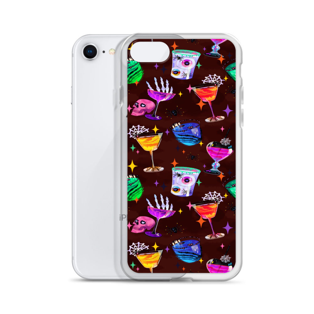 Monster Party iPhone Clear Case (Dark Sienna) - iPhone 7/8