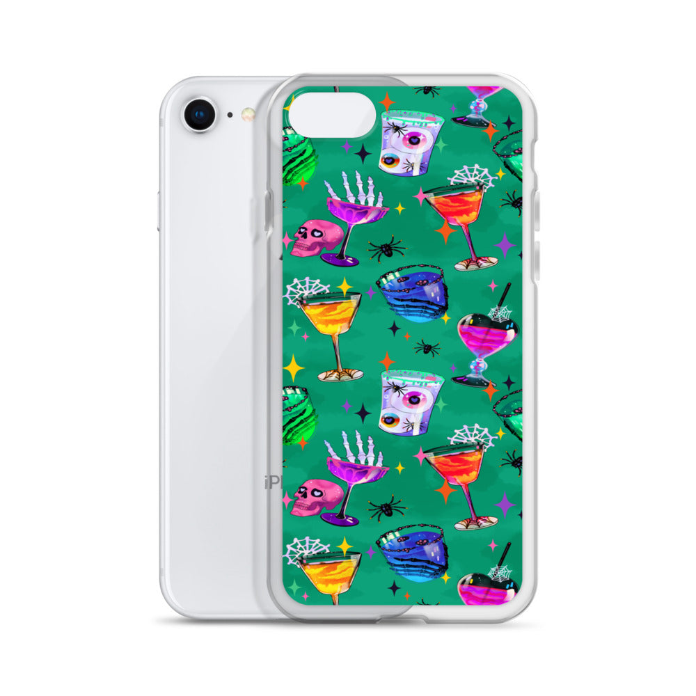 Monster Party iPhone Clear Case (Viridian) - iPhone 7/8