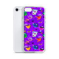 Monster Party iPhone Clear Case (Vivid Violet) - iPhone 7/8
