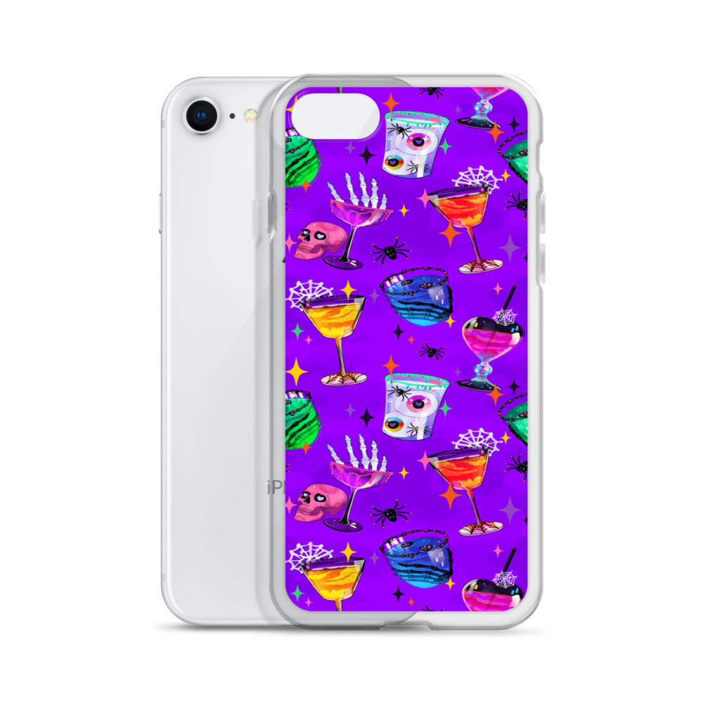 Monster Party iPhone Clear Case (Vivid Violet) - iPhone 7/8