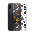 Gothic Tea Time iPhone® Clear Case features a sleek design protecting against scratches and dirt, perfect for style and function.