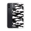 Cloudy Sky iPhone Clear Case (Black) - iPhone X/XS