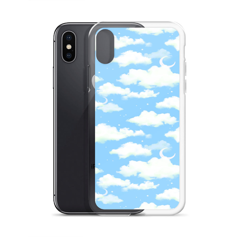 Cloudy Sky iPhone Clear Case (Blue) - iPhone X/XS