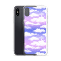 Cloudy Sky iPhone Clear Case (Purple Gradient) - iPhone X/XS