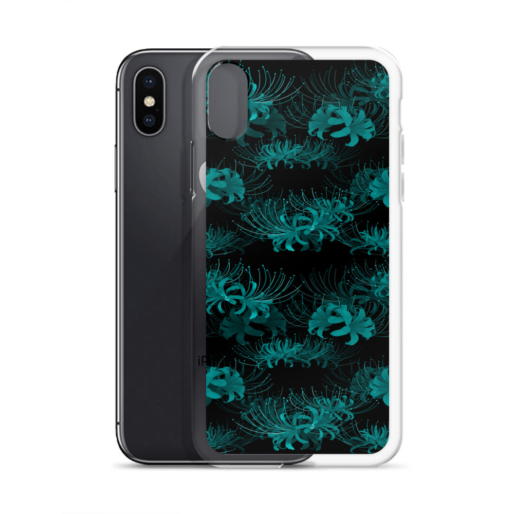 Higanbana iPhone Clear Case (Teal) - iPhone X/XS