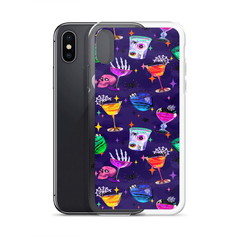 Monster Party iPhone Clear Case (Dark Purple) - iPhone X/XS