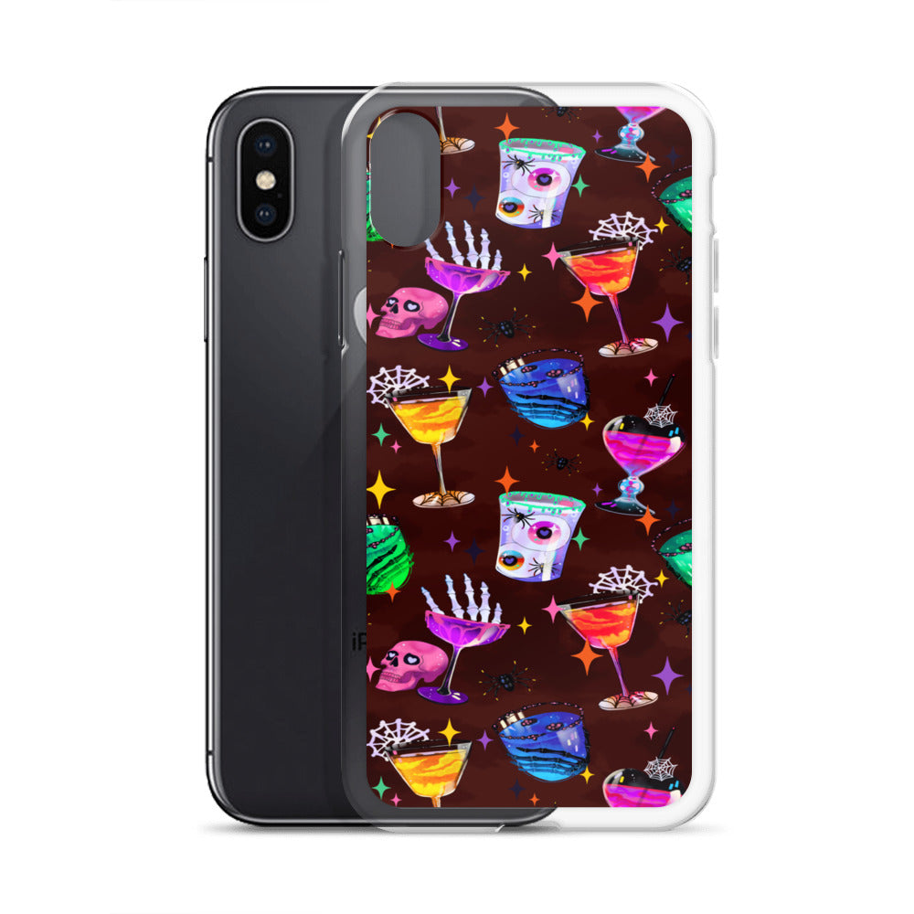 Monster Party iPhone Clear Case (Dark Sienna) - iPhone X/XS