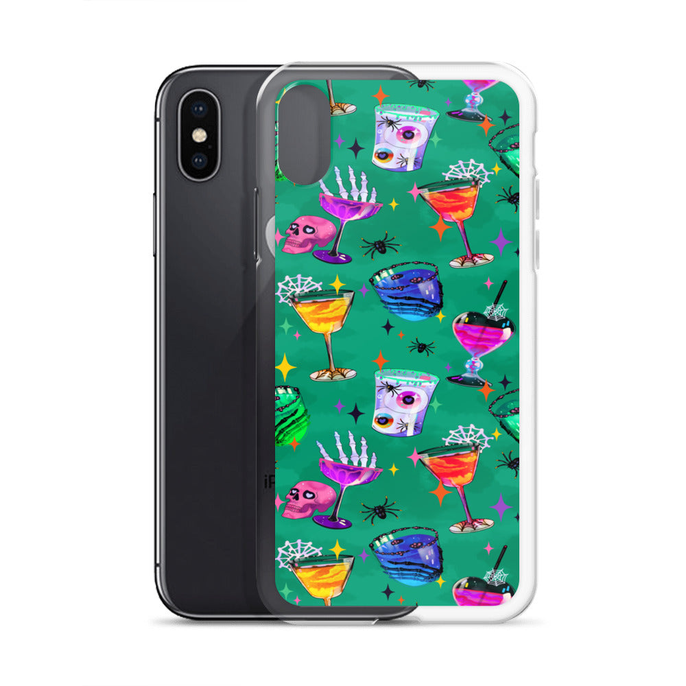 Monster Party iPhone Clear Case (Viridian) - iPhone X/XS