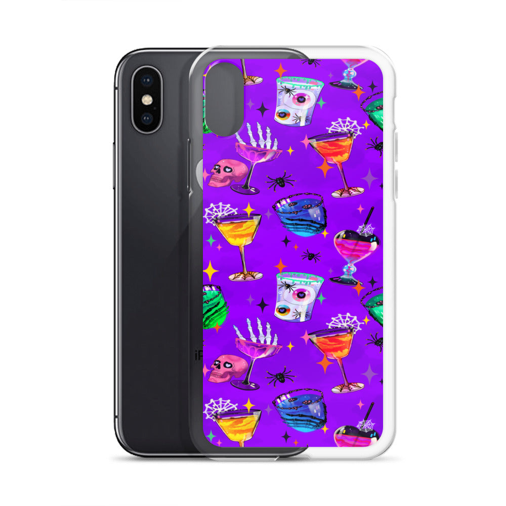 Monster Party iPhone Clear Case (Vivid Violet) - iPhone X/XS