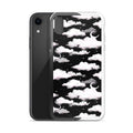 Cloudy Sky iPhone Clear Case (Black) - iPhone XR