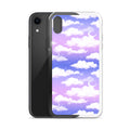 Cloudy Sky iPhone Clear Case (Purple Gradient) - iPhone XR