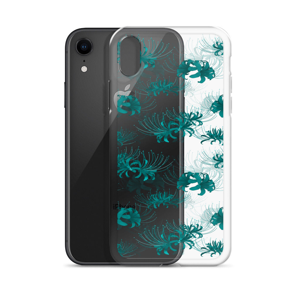 Higanbana iPhone Clear Case (Transparent Teal) - iPhone XR
