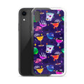 Monster Party iPhone Clear Case (Dark Purple) - iPhone XR