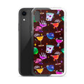 Monster Party iPhone Clear Case (Dark Sienna) - iPhone XR