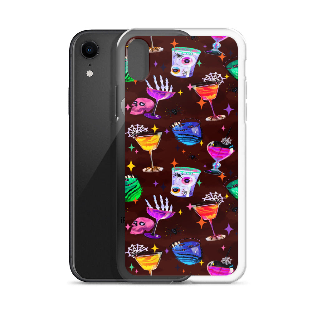Monster Party iPhone Clear Case (Dark Sienna) - iPhone XR
