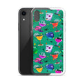 Monster Party iPhone Clear Case (Viridian) - iPhone XR