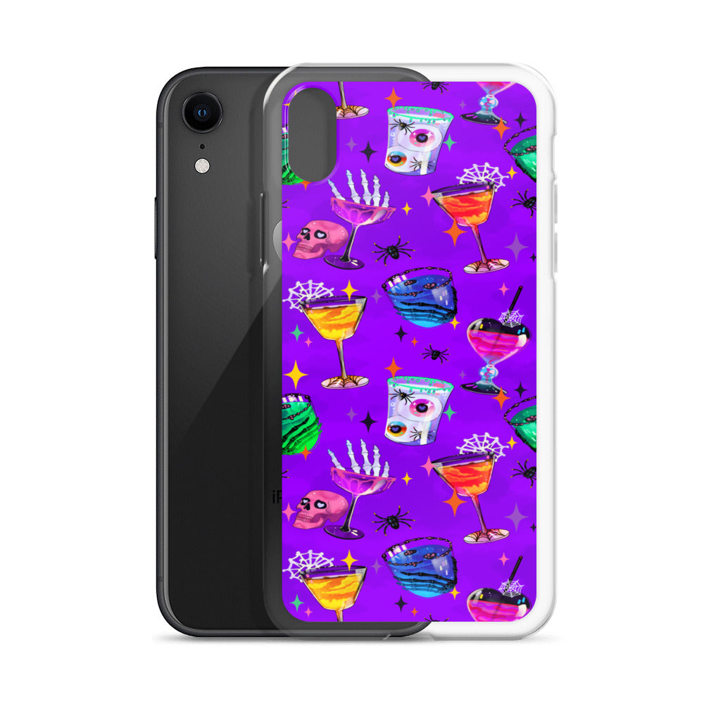 Monster Party iPhone Clear Case (Vivid Violet) - iPhone XR