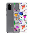 Colorful Monster Party Samsung® Clear Case featuring sleek design, protecting against scratches and dust.