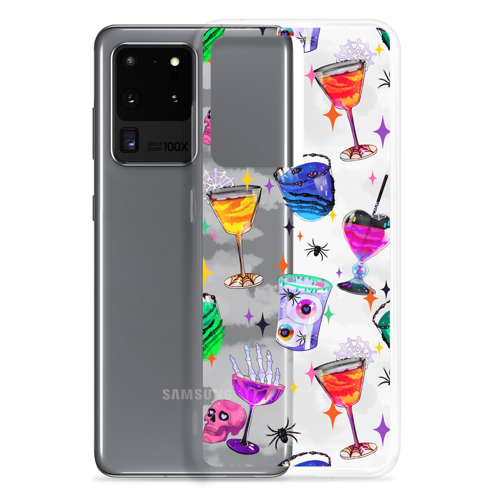 Monster Party Samsung® Clear Case features a vibrant design, ensuring your phone stays protected and stylish.