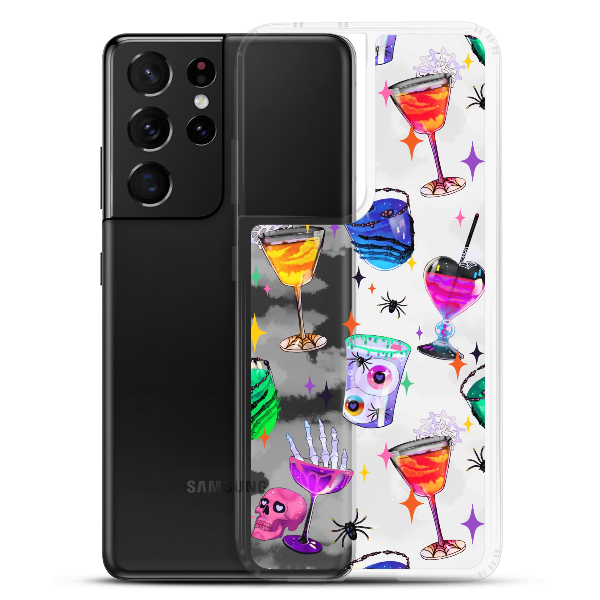 Colorful Monster Party Samsung® Clear Case with sleek design protects your phone from scratches and dirt. Perfect fit!