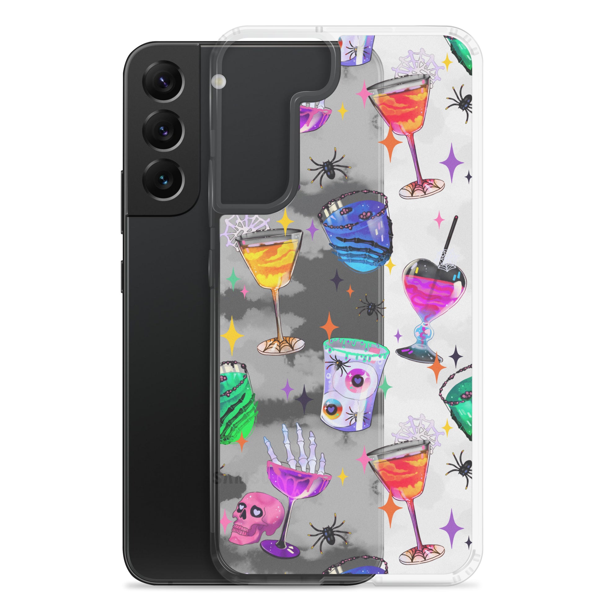 Protect your phone in style with the Monster Party Samsung® Clear Case, featuring fun designs and durable protection.