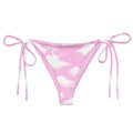 Soft and stylish, the Cloudy Sky String Bikini Bottom features a pastel cloud design perfect for summer poolside lounging.