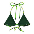 Kero-kero Padded String Bikini Top featuring eco-friendly design and stylish straps for summer fun. Perfect for beach days!