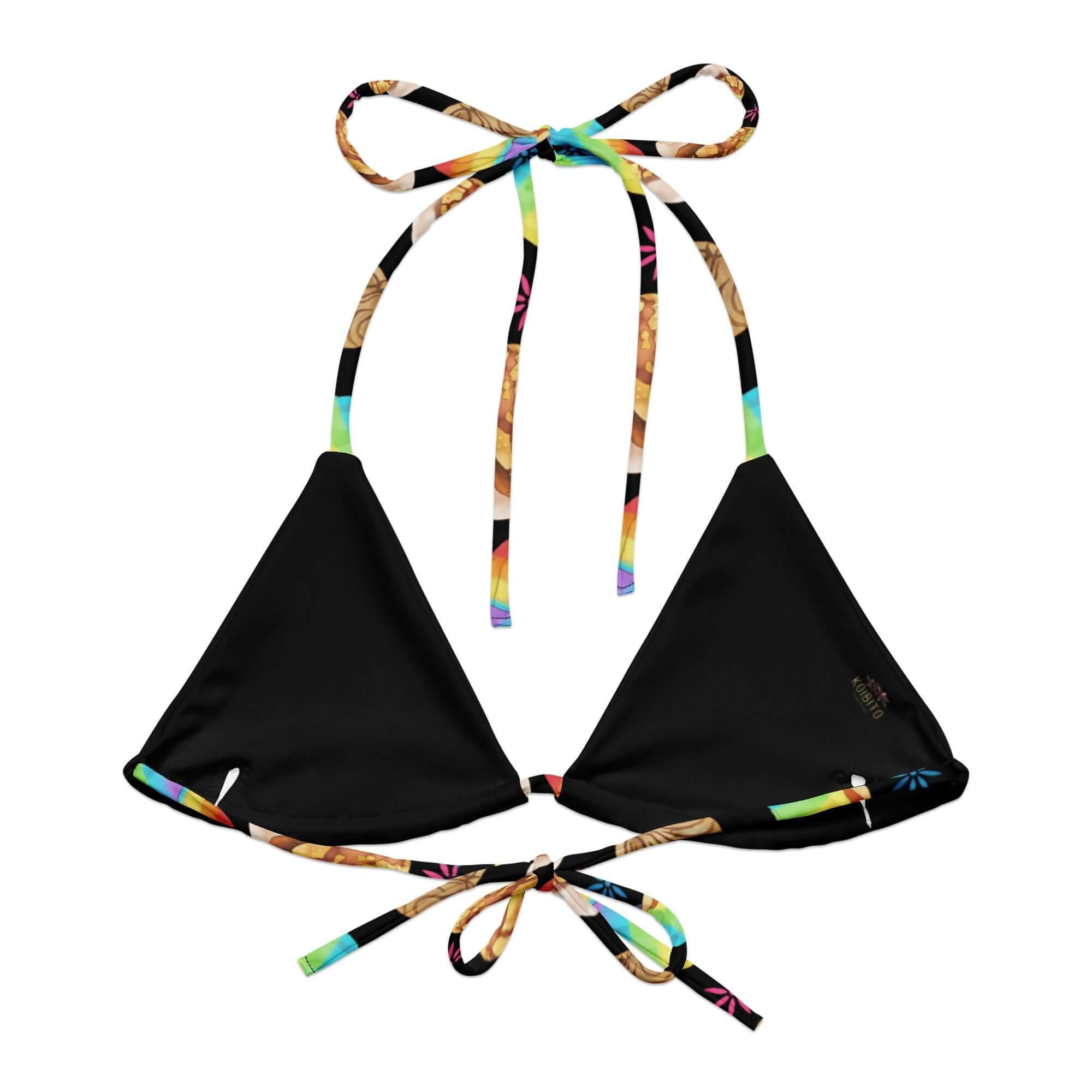 String Garments Kawaii Clothing Pan Dulce Padded String Bikini Top - Koibito Clothing