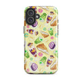 Protect your iPhone in style with the Filipino Dessert iPhone® Tough Case, featuring vibrant traditional treats.