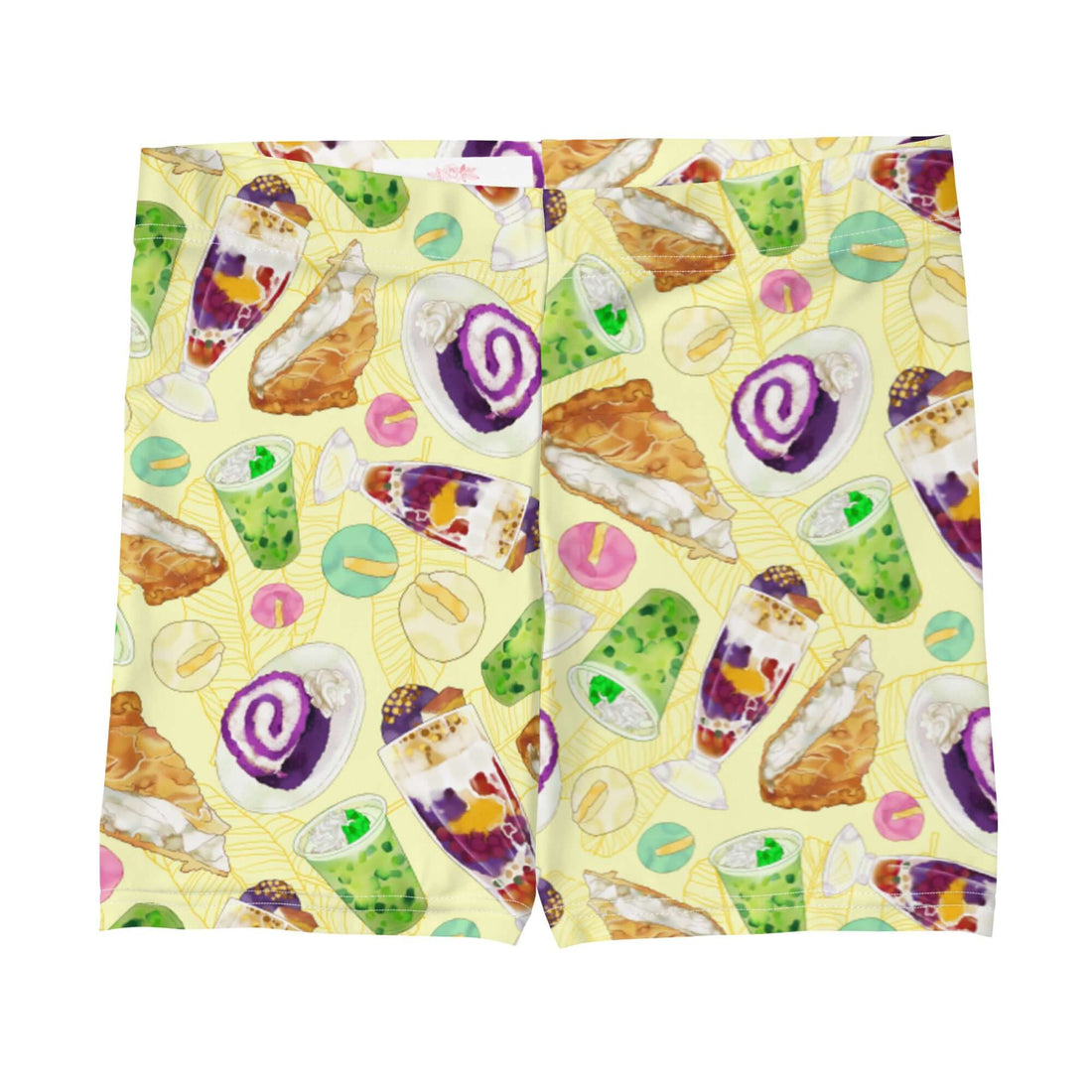 Bright and colorful Filipino Dessert Shorts showcase a fun dessert print, perfect for active Filipino dessert lovers.