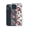 Gothic Teddy iPhone® Clear Case features a stylish design with flexible sides for easy access and protection from damage.