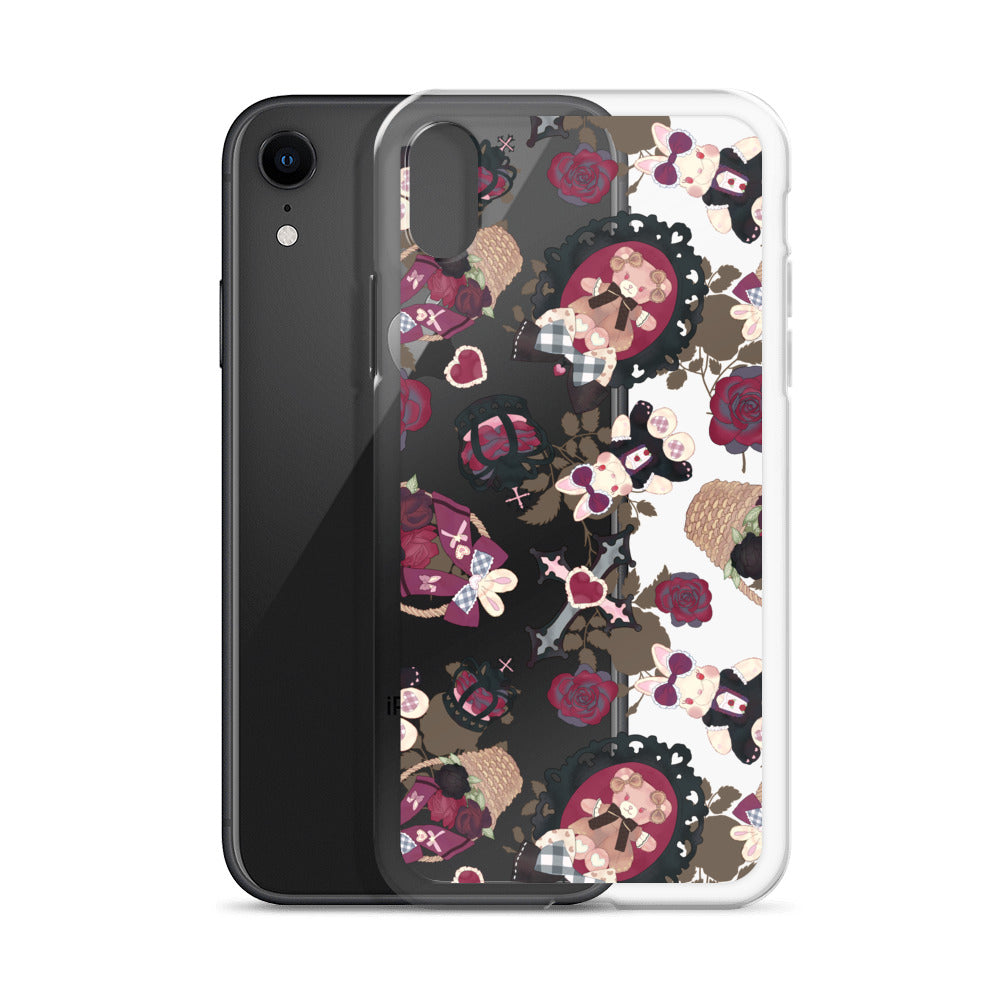 Gothic Teddy iPhone® Clear Case offers sleek protection against scratches, dust, and dirt with stylish design.