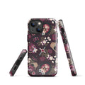Gothic Teddy iPhone® Tough Case featuring a stylish design for durable phone protection and impact absorption.