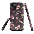 Stylish Gothic Teddy iPhone® Tough Case featuring a unique design for ultimate protection and fashion.