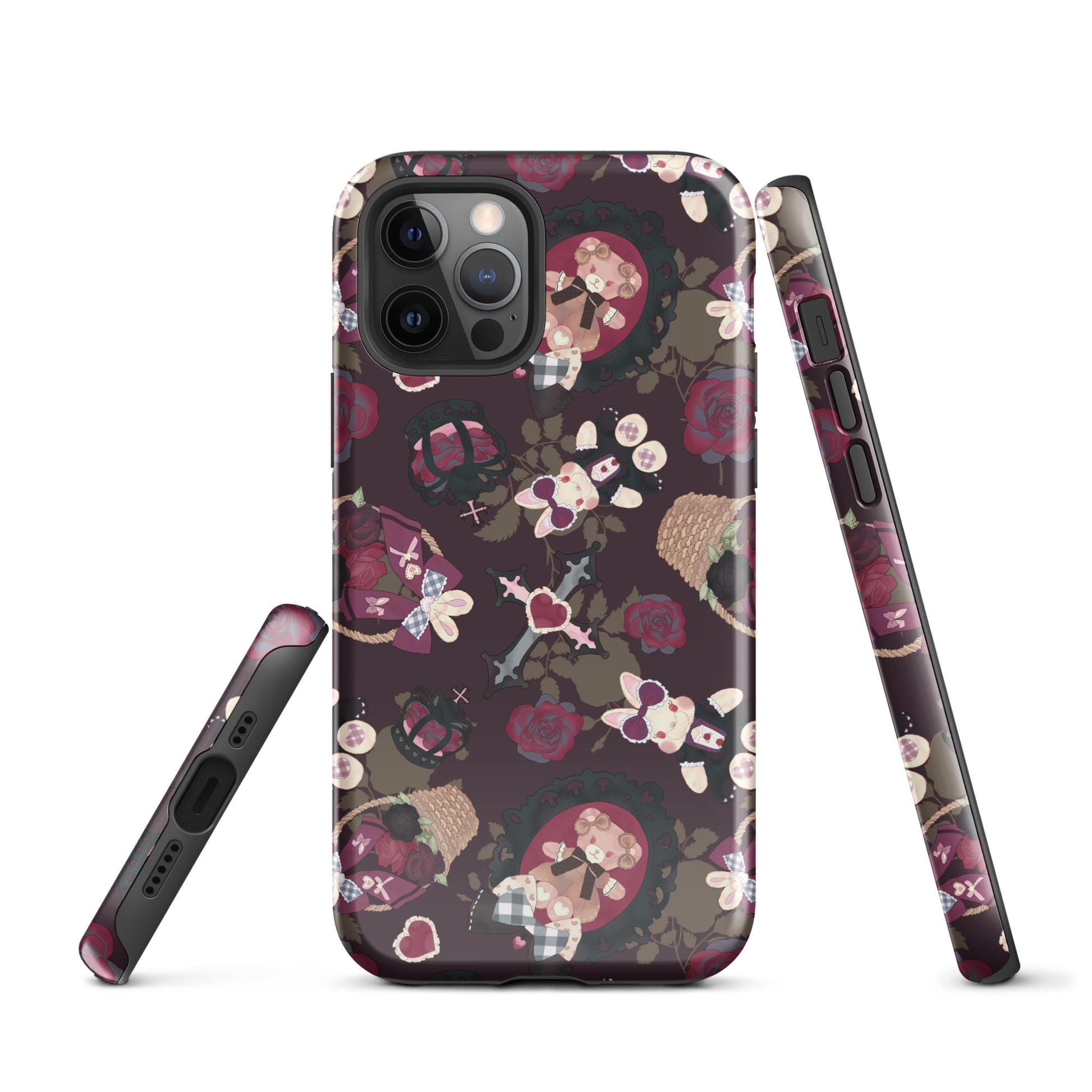 Gothic Teddy iPhone® Tough Case features a stylish design with durable, dual-layer protection for your phone.