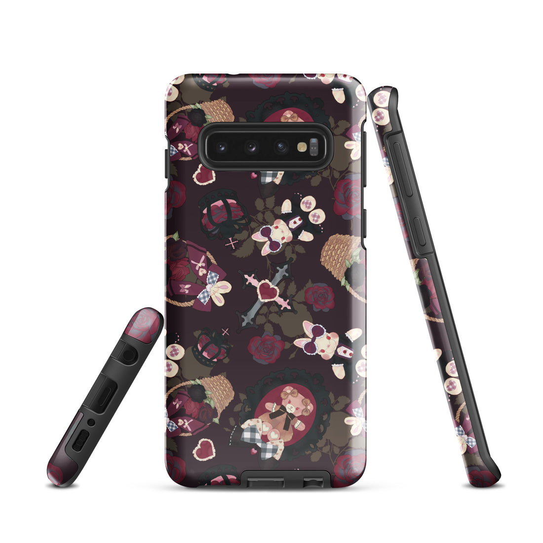 Gothic Teddy Samsung® Tough Case showcases artistic design and dual-layer protection for your phone's safety.