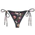 Stylish Gothic Teddy String Bikini Bottom featuring a unique print, perfect for summer poolside relaxation.