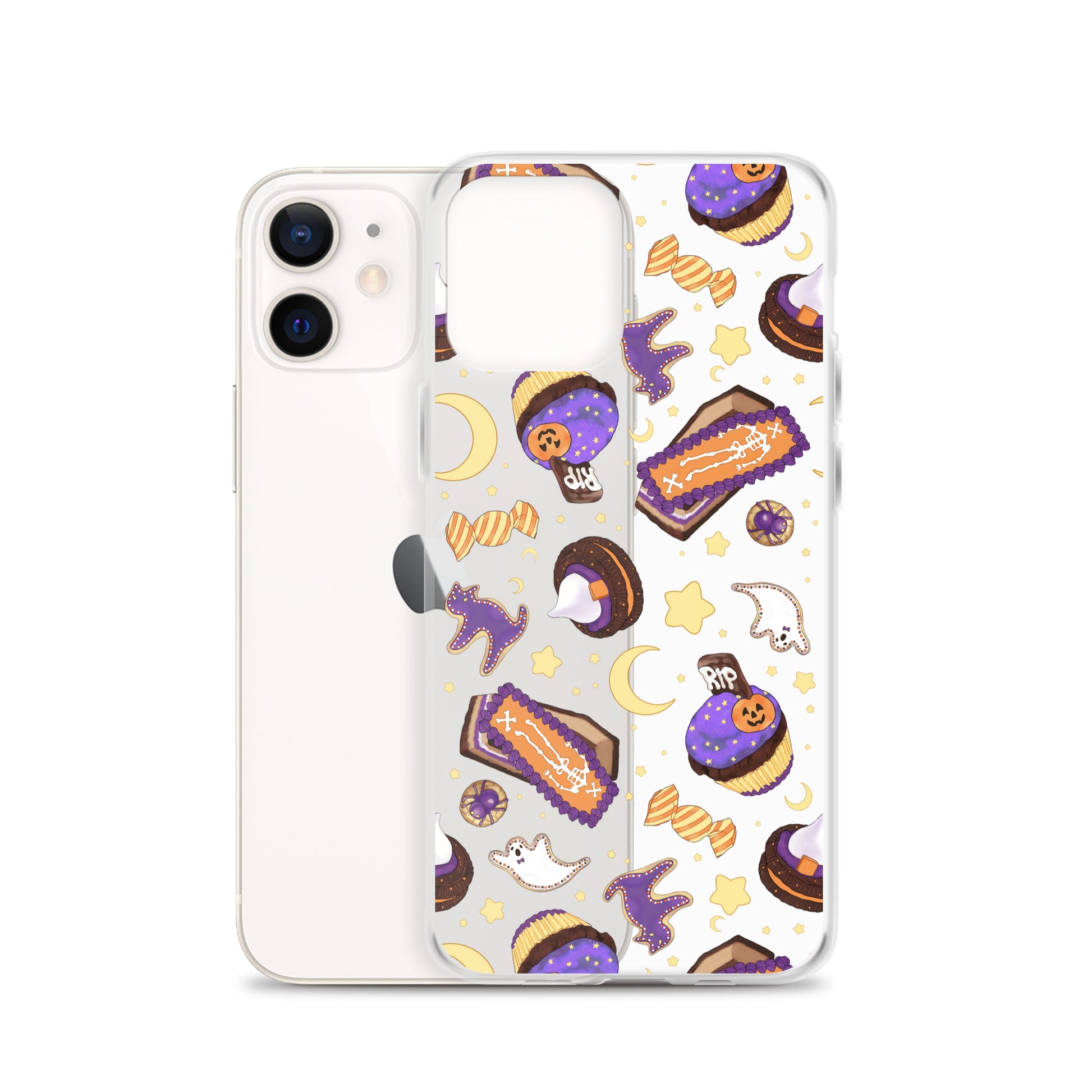 Spooky and stylish, the Halloween Treat iPhone® Clear Case protects from scratches and dirt with vibrant Halloween designs.