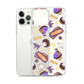 Sleek Halloween Treat iPhone® Clear Case featuring fun spooky designs, perfect for protection and style this season.