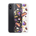 Stylish Halloween Treat iPhone® Clear Case with fun designs, offering protection against scratches and dust.