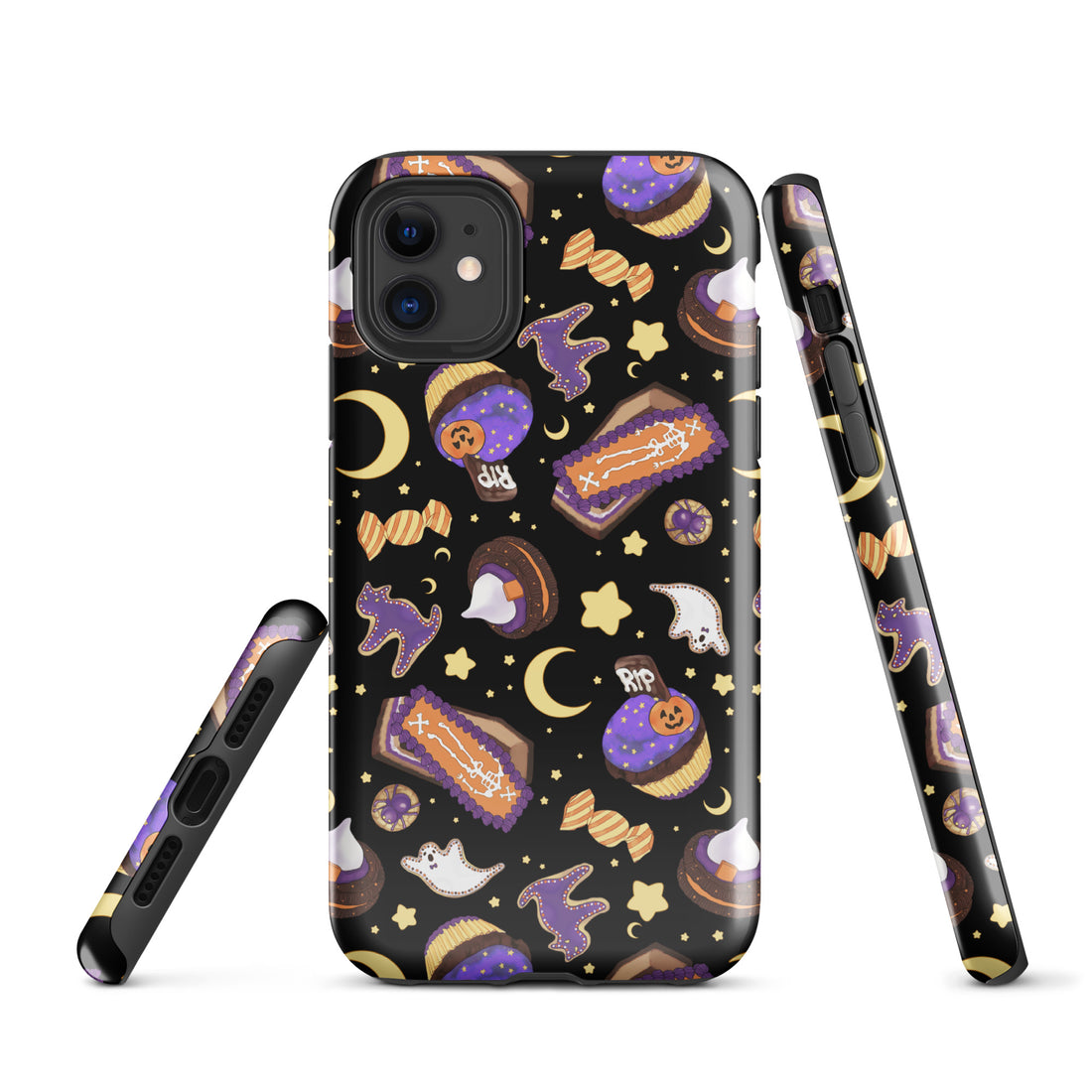 Durable Halloween Treat iPhone® Tough Case featuring fun spooky designs to keep your phone stylish and safe.