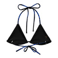 Higanbana Padded String Bikini Top features eco-friendly design and stylish ties, perfect for summer adventures.