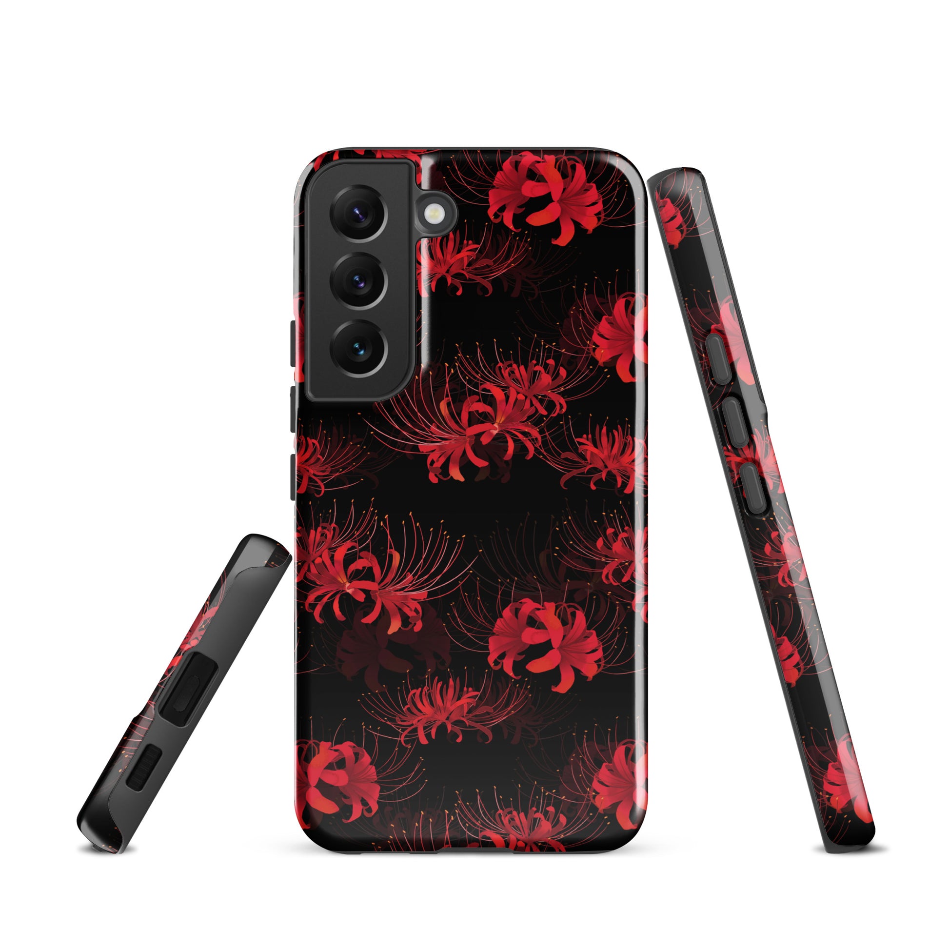 Stylishly protect your phone with the Higanbana Samsung® Tough Case, featuring a vibrant floral design and durability.