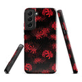 Stylish Higanbana Samsung® Tough Case features a striking floral design, offering durable protection for your phone.