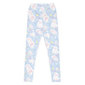 High-waisted Snow Puppy Leggings featuring adorable fluffy puppies, perfect for gym or lounging in style.