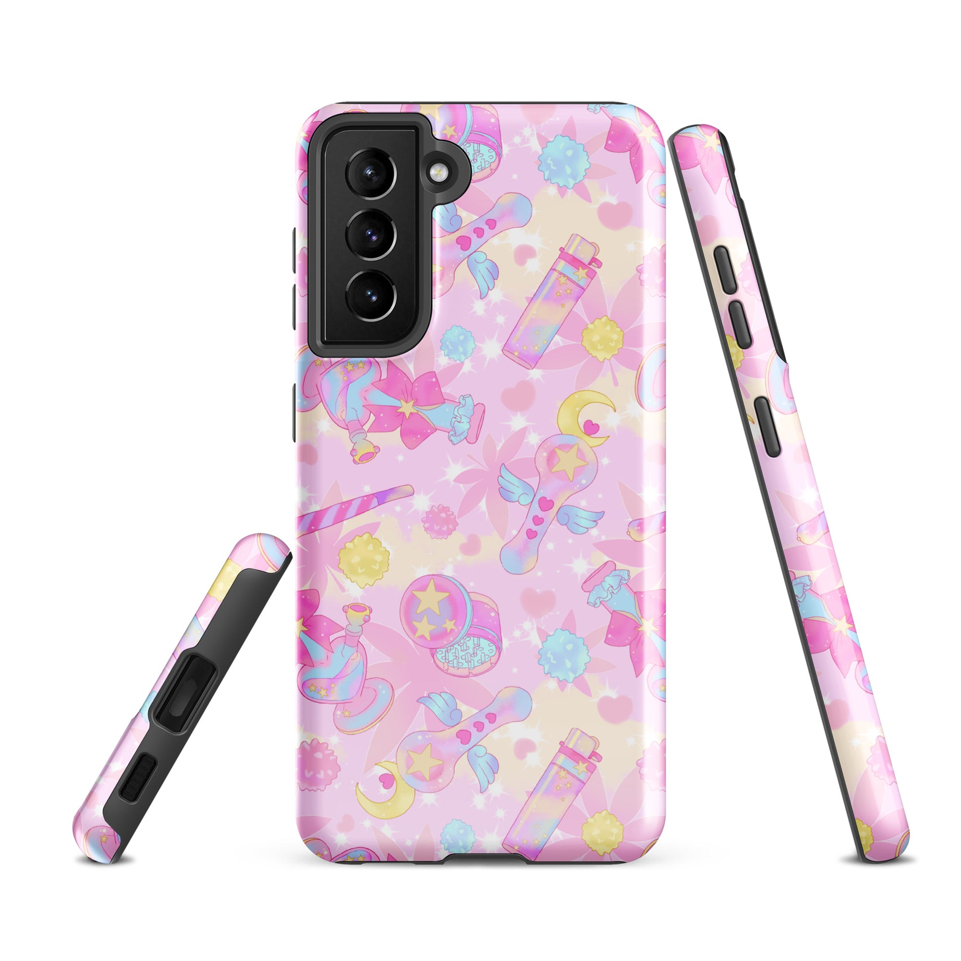 Stylish Indica Magica Samsung® Tough Case featuring a vibrant design, offering durability and protection for your phone.